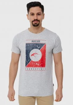 INDICODE JEANS T-shirt Imprimé - Lt Grey Mix -INDICODE Boutique 00abff870a8548ffbf3298b00be3aed7
