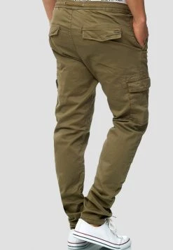 INDICODE JEANS BROADWICK - Pantalon Cargo - Army -INDICODE Boutique 0204c3c3e578440bb2390b059aec350c