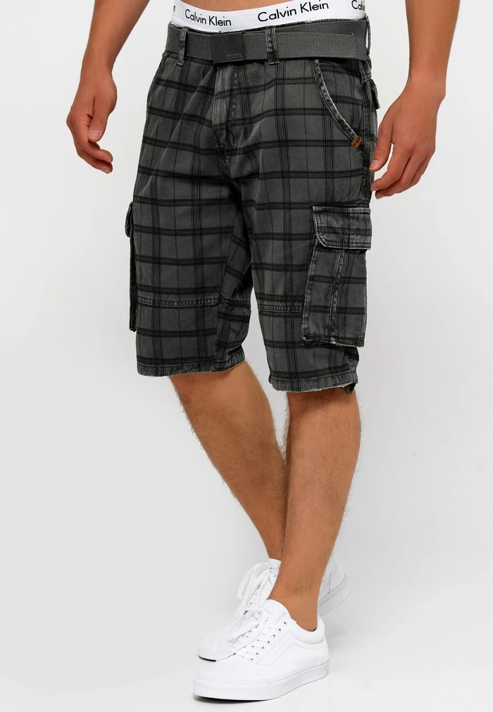 INDICODE JEANS BLIXT - Short - Raven Check 4 INDICODE JEANS BLIXT - Short - Raven Check â Image 4