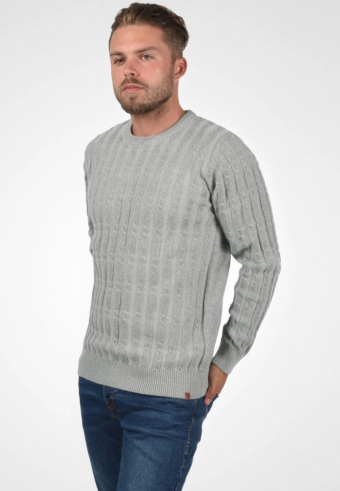 INDICODE JEANS IDPAULETTA - Pullover - Grey Mix 1 INDICODE JEANS IDPAULETTA - Pullover - Grey Mix