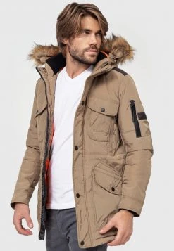 INDICODE JEANS CARPELAN - Veste D'hiver - Khaki -INDICODE Boutique 0787027de16b449ba22b565525627e94