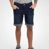 INDICODE JEANS IDQUENTIN - Short En Jean - Dark Blue