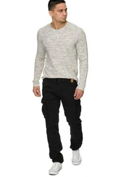 INDICODE JEANS WILLIAM - Pantalon Cargo - New Black -INDICODE Boutique 0989988c30b0410f9d29ef65a20123c9