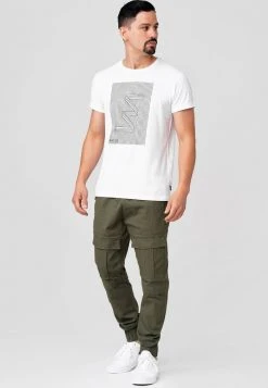 INDICODE JEANS DENNIS - Pantalon Cargo - Army