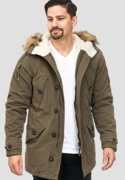 INDICODE JEANS Veste D'hiver - Dark Green -INDICODE Boutique 10197e92505d4b48b6a9d73f6615d5c7