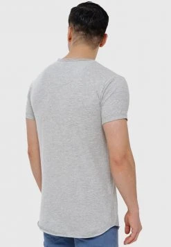 INDICODE JEANS MORAN - T-shirt Imprimé - Lt Grey Mix -INDICODE Boutique 10fd6d1a2c3b4e2d826bd6ff84b7cd72