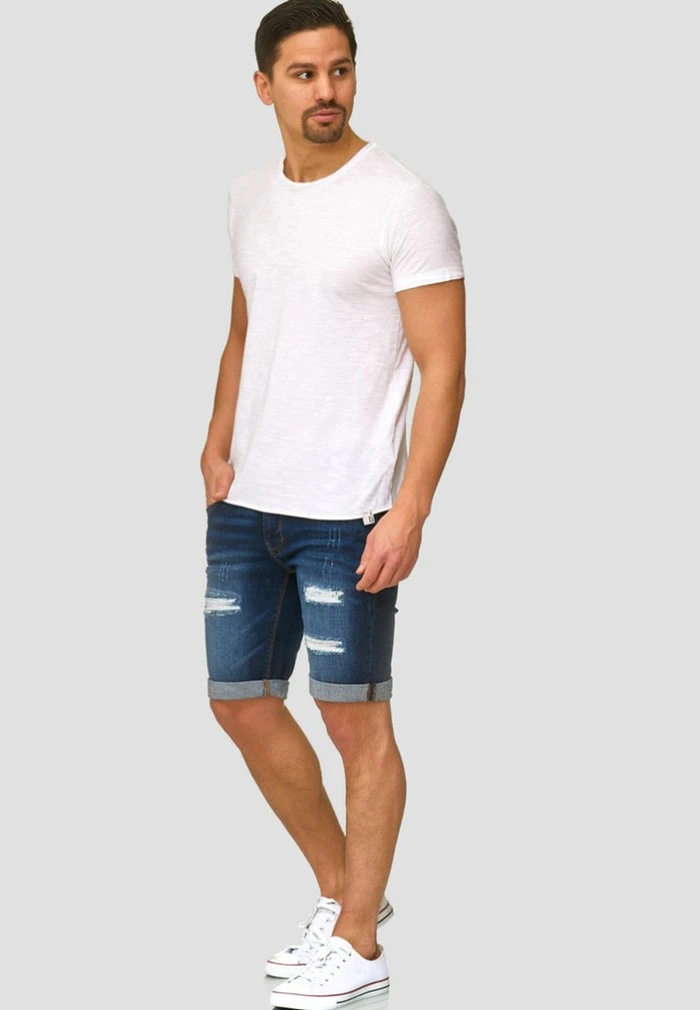 INDICODE JEANS CUBA CADEN - Short En Jean - Dark Blue 2 INDICODE JEANS CUBA CADEN - Short En Jean - Dark Blue – Image 2