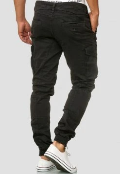 INDICODE JEANS ALEX - Pantalon Cargo - Black -INDICODE Boutique 11951e5d236c47efb2a7767c649c3f4f