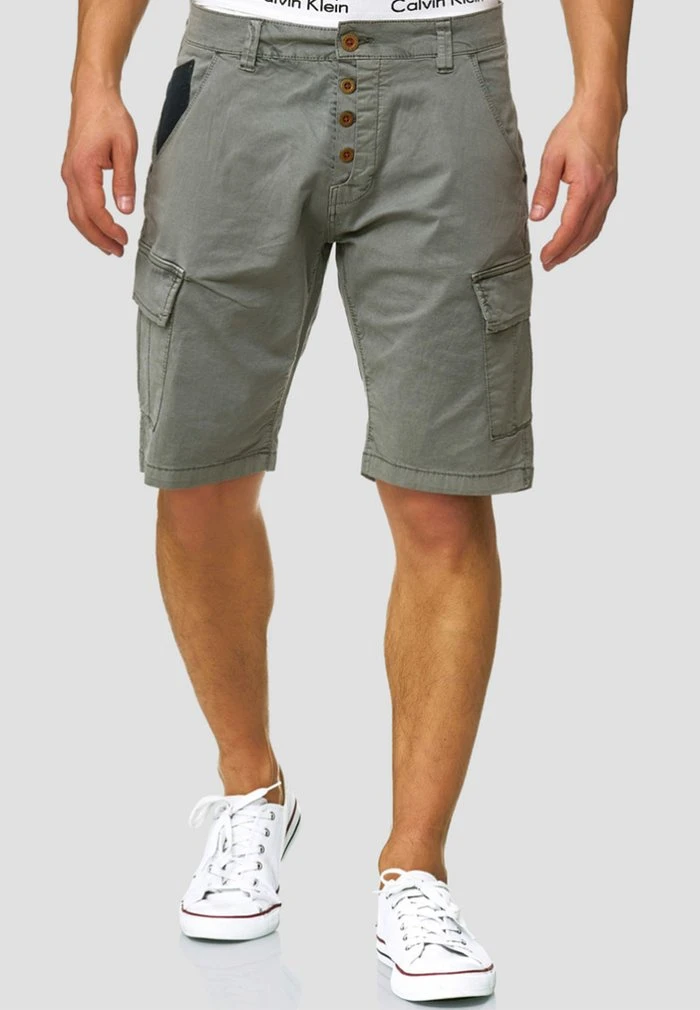 INDICODE JEANS Short - Dark Grey 1 INDICODE JEANS Short - Dark Grey