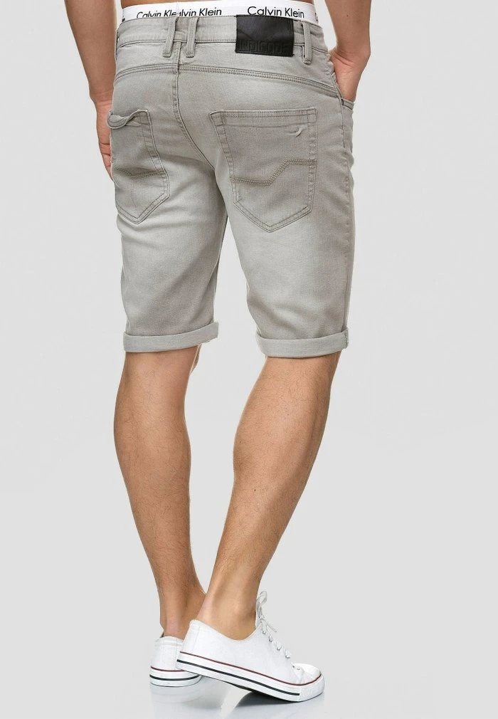 INDICODE JEANS CUBA CADEN - Short En Jean - Grau 3 INDICODE JEANS CUBA CADEN - Short En Jean - Grau – Image 3