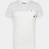 INDICODE JEANS FOSTER - T-shirt Imprimé - Offwhite
