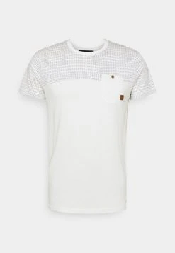 INDICODE JEANS FOSTER - T-shirt Imprimé - Offwhite