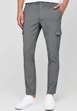 INDICODE JEANS SUPER STRETCH ECKHART - Pantalon Cargo - Grey Mix