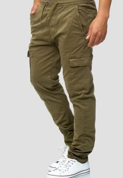 INDICODE JEANS BROADWICK - Pantalon Cargo - Army -INDICODE Boutique 18ffaca652dc40e3afe018eeef112f46