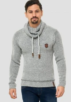 INDICODE JEANS KESHAWN - Pullover - Grau