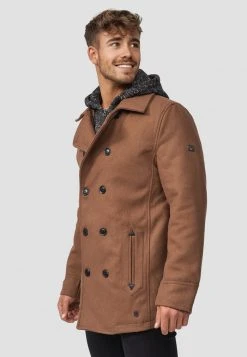 INDICODE JEANS Manteau Court - Camel -INDICODE Boutique 1a01c61970574eea87d78fae58ec6272