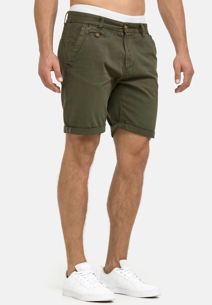 INDICODE JEANS CASUAL FIT - Short - Grün Army 5 INDICODE JEANS CASUAL FIT - Short - Grün Army – Image 5