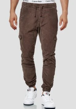 INDICODE JEANS Walker - Pantalon Cargo - Dark Brown