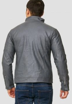 INDICODE JEANS BROOK - Veste En Similicuir - Raven -INDICODE Boutique 1d5fcfb0904644f29bcbd5a0725c8985