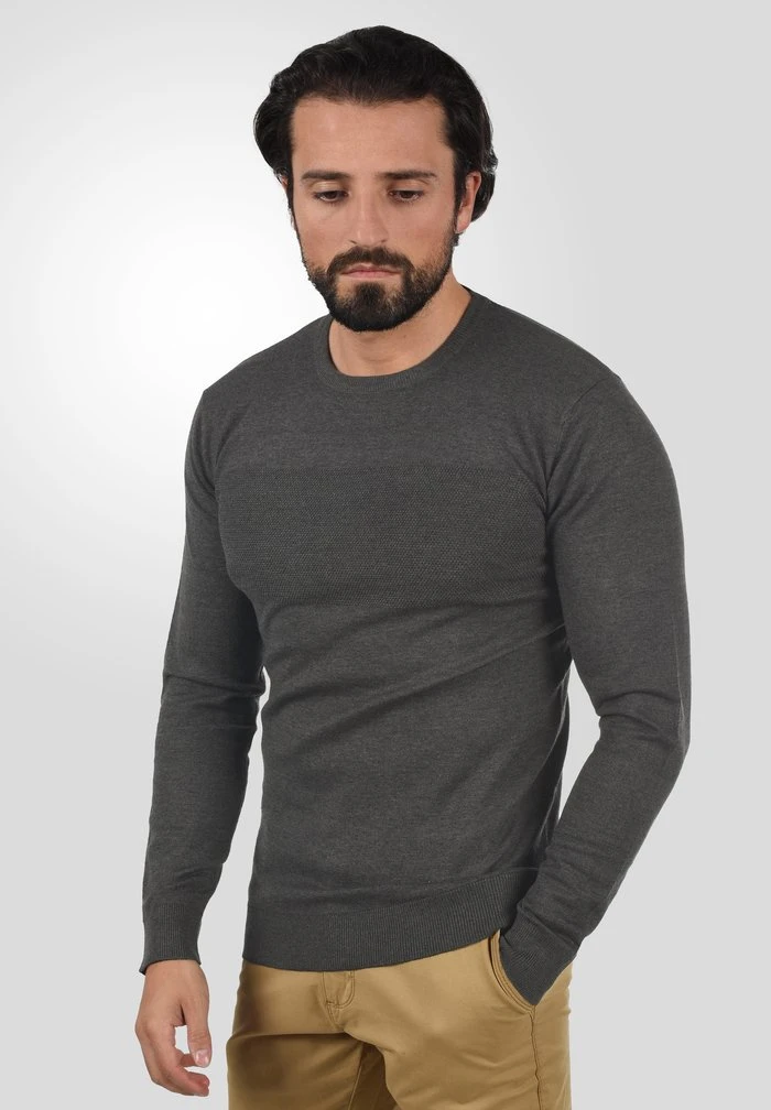 INDICODE JEANS IDERNESTO - Pullover - Charcoal Mix 1 INDICODE JEANS IDERNESTO - Pullover - Charcoal Mix