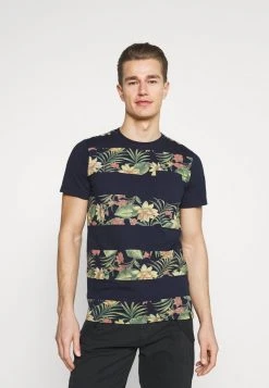 INDICODE JEANS EPSLEY - T-shirt Imprimé - Navy