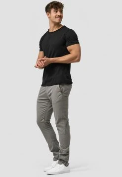 INDICODE JEANS CHERRY - Chino - Light Grey