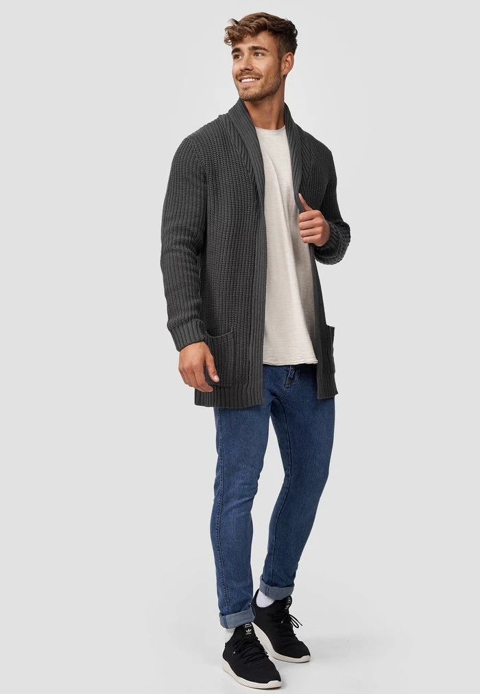 INDICODE JEANS ANAHEIM - Gilet - Dk Grey 2 INDICODE JEANS ANAHEIM - Gilet - Dk Grey – Image 2