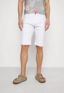 INDICODE JEANS KADEN HOLES - Short En Jean - Offwhite