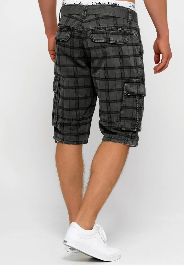 INDICODE JEANS BLIXT - Short - Raven Check 3 INDICODE JEANS BLIXT - Short - Raven Check â Image 3