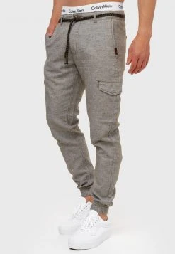 INDICODE JEANS BOOTH - Pantalon Cargo - Dark Olive