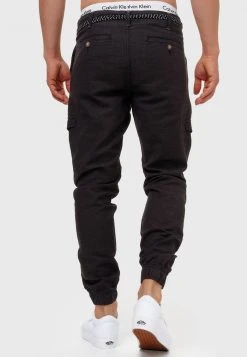INDICODE JEANS BOOTH - Pantalon Cargo - Black -INDICODE Boutique 22efb784f6d94dbd94882ab817934bce