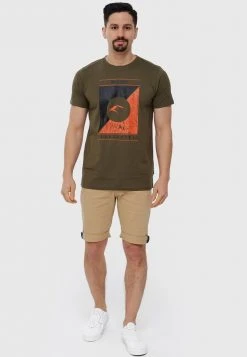 INDICODE JEANS T-shirt Imprimé - Army