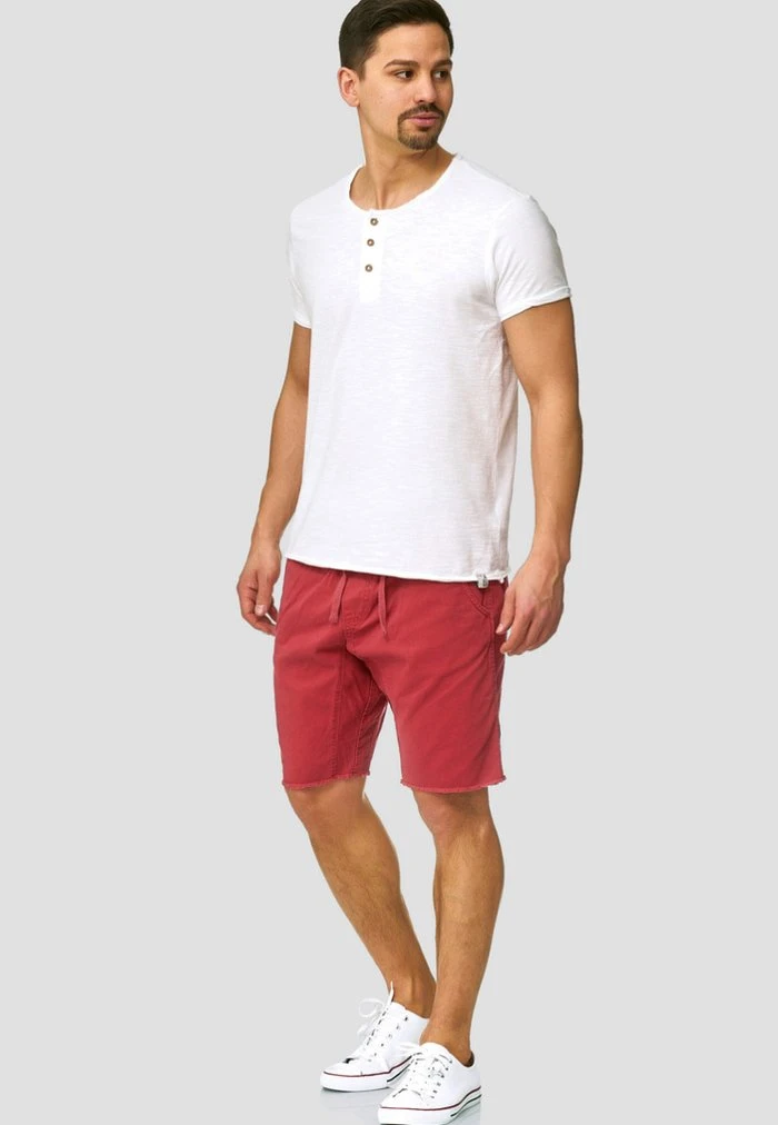 INDICODE JEANS CARVER - Short En Jean - Vermillion 2 INDICODE JEANS CARVER - Short En Jean - Vermillion – Image 2