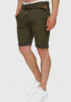 INDICODE JEANS ARROYO - Short - Army -INDICODE Boutique 23ecc12d64e24cd2aff3b69f5f45da73