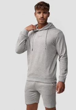 INDICODE JEANS BENTLEY - Sweat à Capuche - Lt Grey Mix