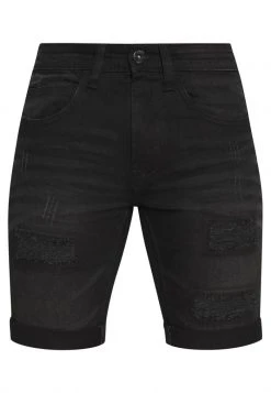 INDICODE JEANS KADEN HOLES - Short En Jean - Ultra Black -INDICODE Boutique 253eb449703f464892f7f3cf2238670e
