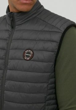 INDICODE JEANS IDDAVIDE - Veste Sans Manches - Dark Grey -INDICODE Boutique 255e64e5e61e4ffdb99a7c1c6cf67f92