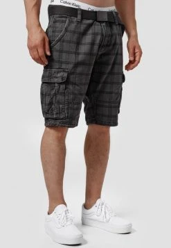 INDICODE JEANS MONROE - Short - Raven Check -INDICODE Boutique 2695a79c7e9a46c884f5c7542a2063d4