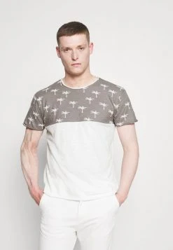 INDICODE JEANS CHARLTON - T-shirt Imprimé - Dark Grey