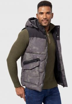 INDICODE JEANS Veste Sans Manches - Army -INDICODE Boutique 290aa3db61b8490f94b51ea6242c9560