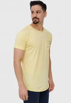 INDICODE JEANS MORAN - T-shirt Imprimé - Pale Banana -INDICODE Boutique 296b57428de248bdb72c934e11d6f669