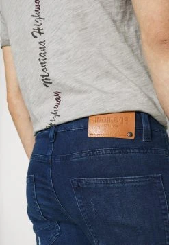 INDICODE JEANS COMMERCIAL KEN HOLES - Short En Jean - Blue -INDICODE Boutique 2b0f7110f0c046eeb8250bb5988178ae