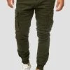 INDICODE JEANS ALEX - Pantalon Cargo - Dark Green
