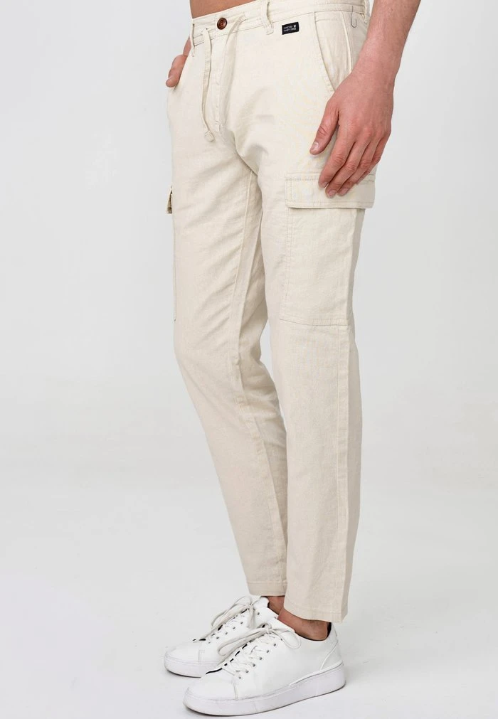 INDICODE JEANS CAGLE - Pantalon Cargo - Off-white 4 INDICODE JEANS CAGLE - Pantalon Cargo - Off-white – Image 4