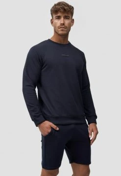 INDICODE JEANS BAXTER - Sweatshirt - Navy -INDICODE Boutique 2cbfcbcd6daf472b8a2b81bb55e577e9