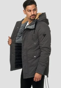 INDICODE JEANS Parka - Gray -INDICODE Boutique 2ec69c1c5b5b49acafa2afb2e299478d