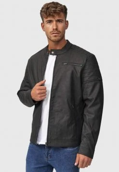 INDICODE JEANS MANUEL - Veste En Similicuir - Black