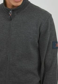 INDICODE JEANS IDARCELIO - Gilet - Charcoal Mix -INDICODE Boutique 31d341f5441d4f6296a0890f54a9322a