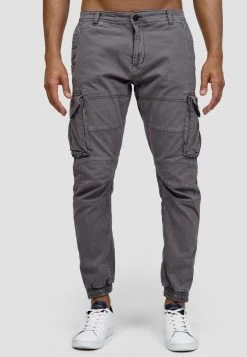 INDICODE JEANS HAWKINS - Pantalon Cargo - Dk Grey