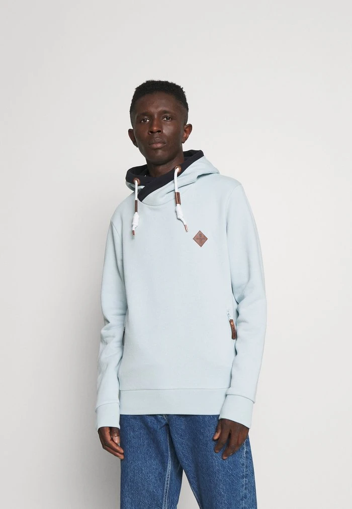 INDICODE JEANS BATCHELOR - Sweat à Capuche - Sky Blue 1 INDICODE JEANS BATCHELOR - Sweat à Capuche - Sky Blue